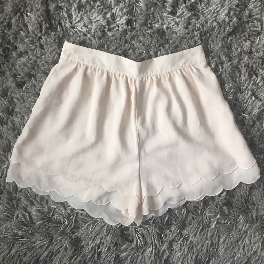 H&M Conscious Collection Scalloped Layered Shorts